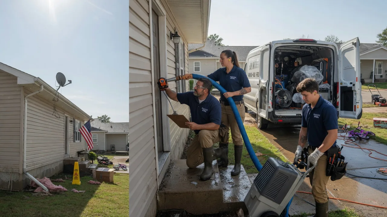 Ceiling Water Damage Restoration in Coleman, OK near me